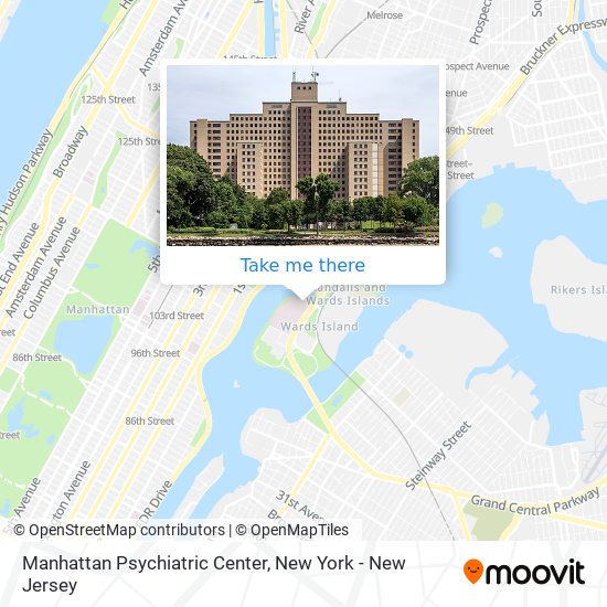 Mapa de Manhattan Psychiatric Center