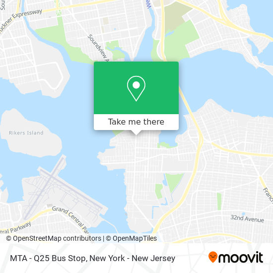 Mapa de MTA - Q25 Bus Stop