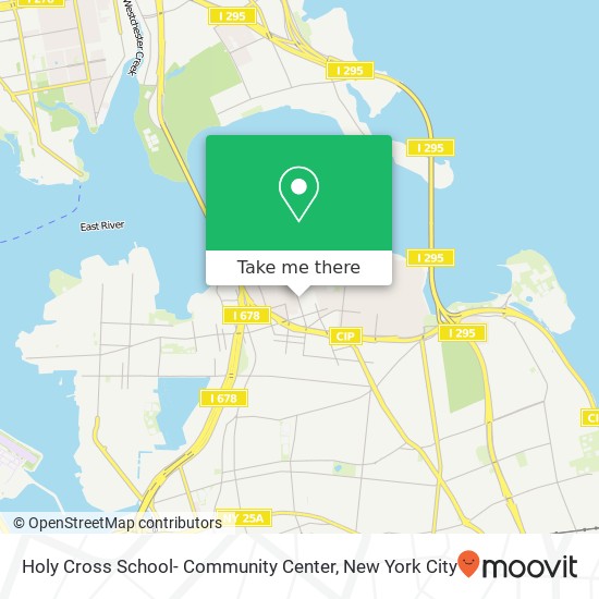 Mapa de Holy Cross School- Community Center