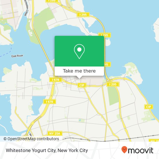 Mapa de Whitestone Yogurt City