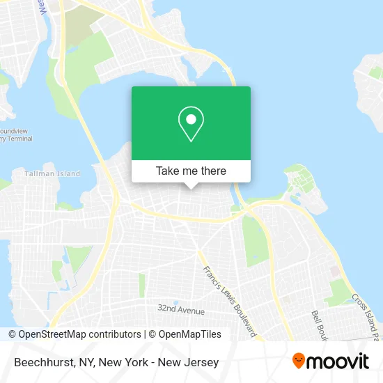 Beechhurst, NY map