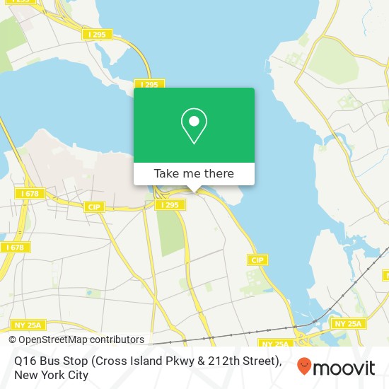 Q16 Bus Stop (Cross Island Pkwy & 212th Street) map