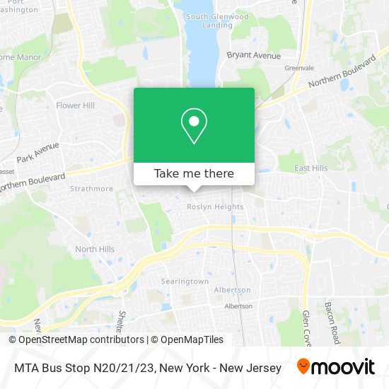 Mapa de MTA Bus Stop N20/21/23