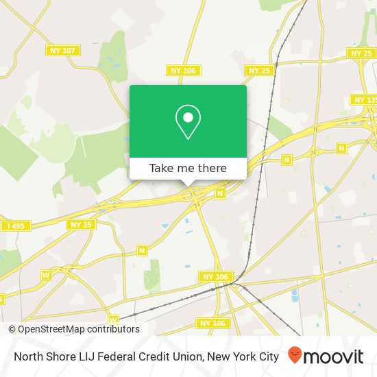 North Shore LIJ Federal Credit Union map