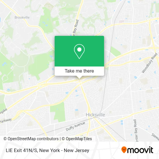 LIE Exit  41N/S map