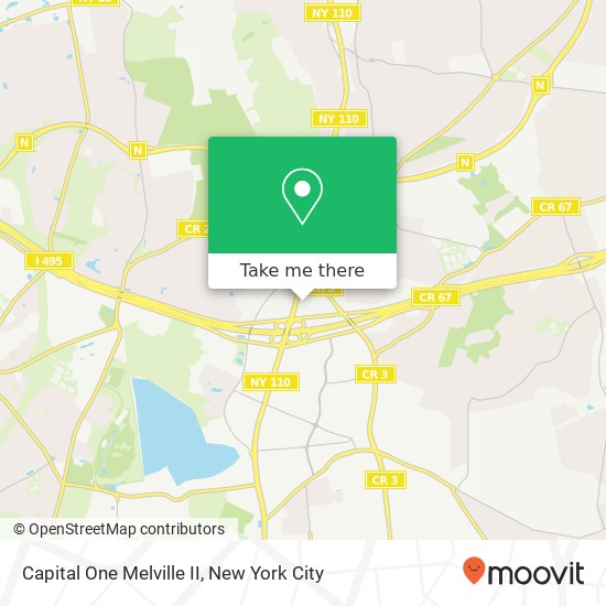 Capital One Melville II map