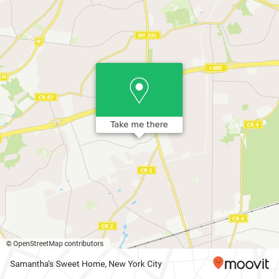 Samantha's Sweet Home map