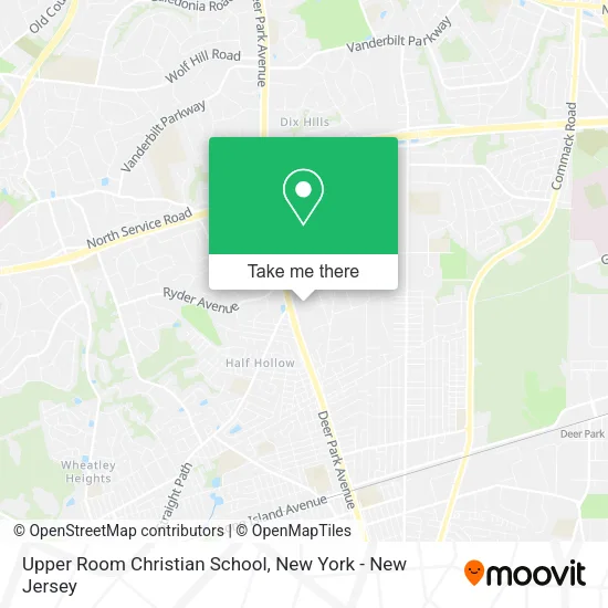 Upper Room Christian School map