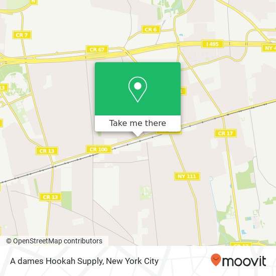 A dames Hookah Supply map