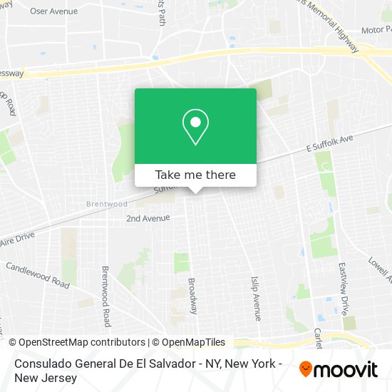 Consulado General De El Salvador - NY map