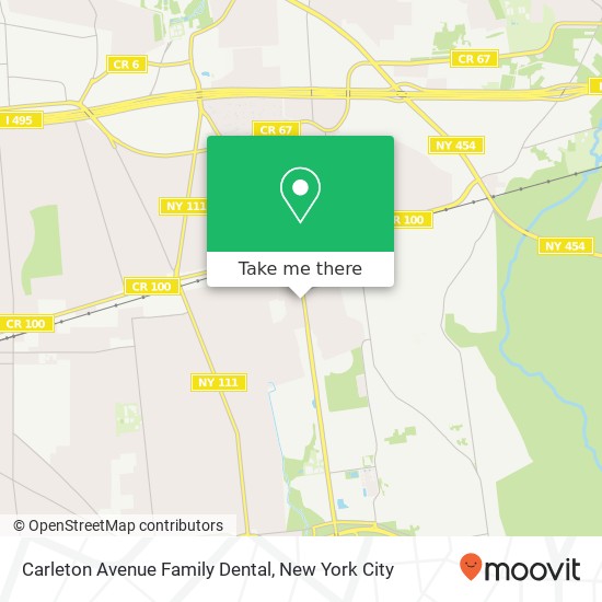 Carleton Avenue Family Dental map