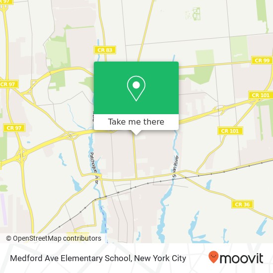 Medford Ave Elementary School map