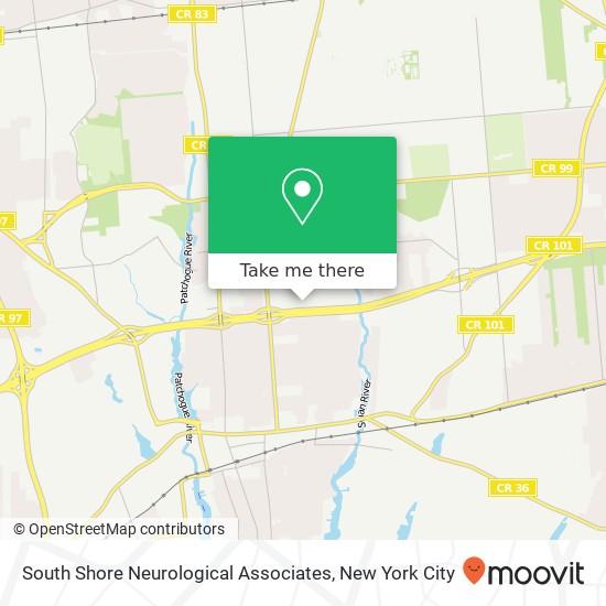 South Shore Neurological Associates map