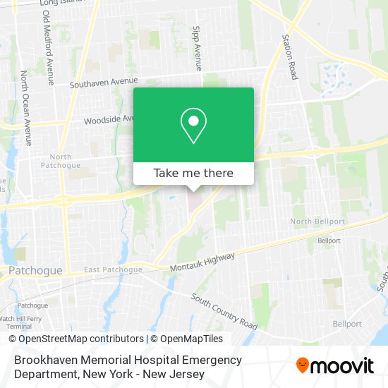 Brookhaven Memorial Hospital Emergency Department map
