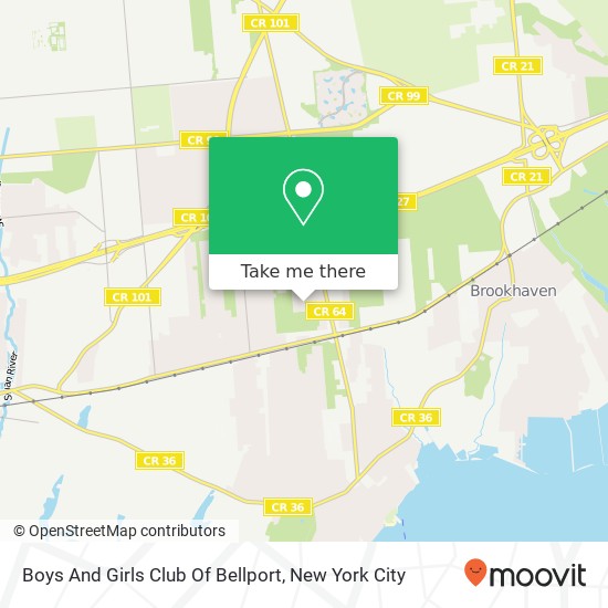 Mapa de Boys And Girls Club Of Bellport
