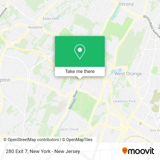 280 Exit 7 map