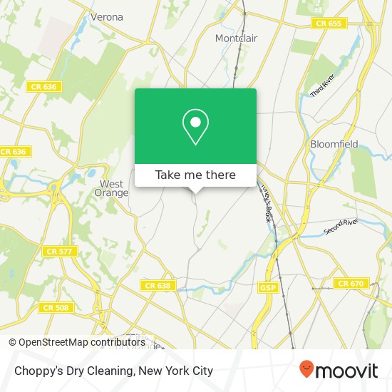 Choppy's Dry Cleaning map