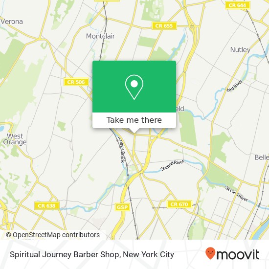 Spiritual Journey Barber Shop map