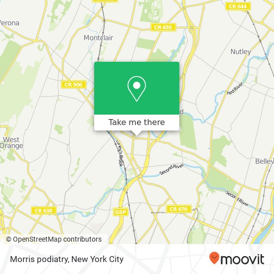 Morris podiatry map