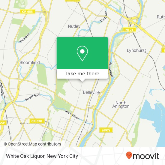 Mapa de White Oak Liquor