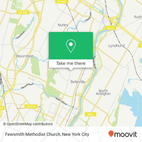 Mapa de Fewsmith Methodist Church
