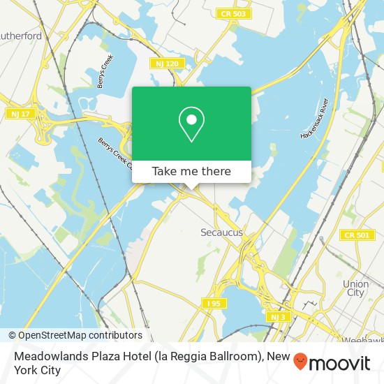 Meadowlands Plaza Hotel (la Reggia Ballroom) map