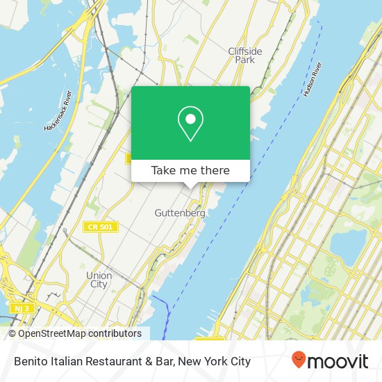 Benito Italian Restaurant & Bar map