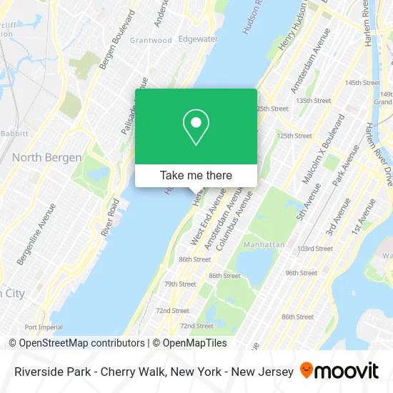 Riverside Park - Cherry Walk map