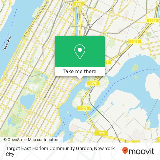 Target East Harlem Community Garden map