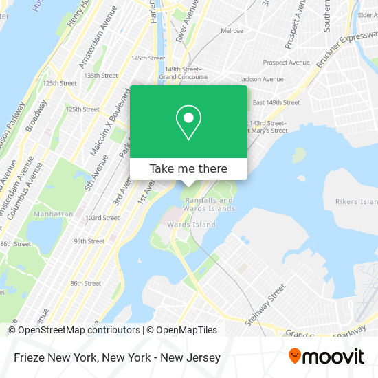 Frieze New York map