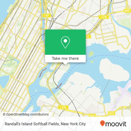 Mapa de Randall's Island Softball Fields