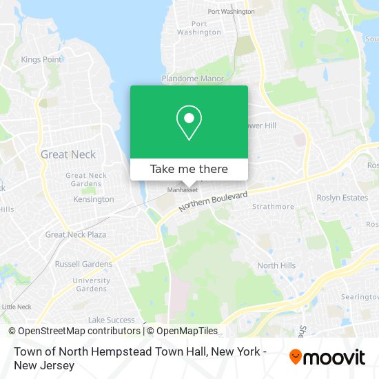 Town of North Hempstead Town Hall map
