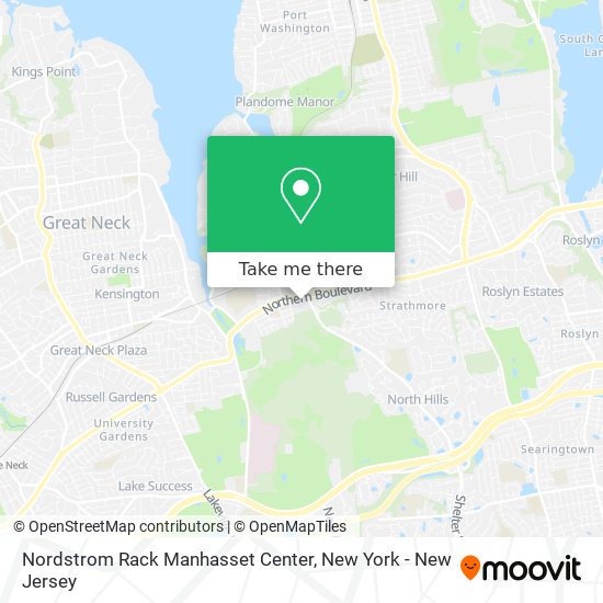 Nordstrom Rack Manhasset Center map