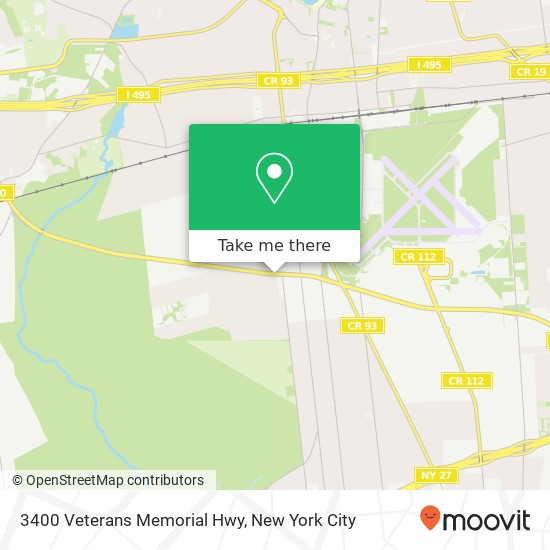 Mapa de 3400 Veterans Memorial Hwy