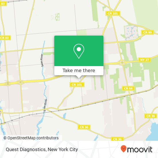 Quest Diagnostics map