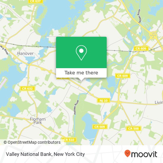 Valley National Bank map