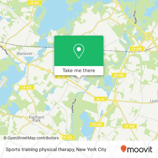 Sports training physical therapy map