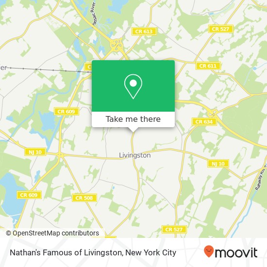 Mapa de Nathan's Famous of Livingston