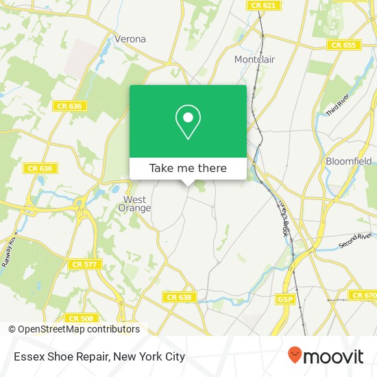 Mapa de Essex Shoe Repair