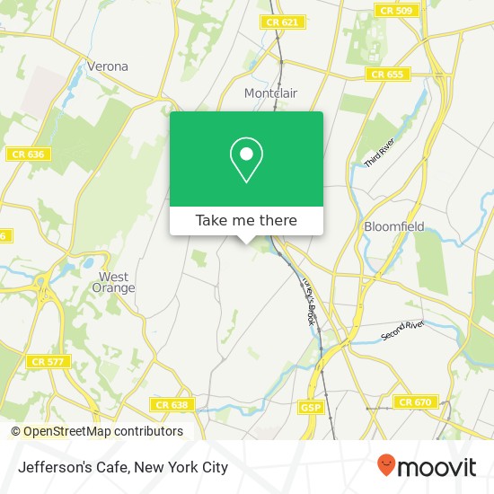 Jefferson's Cafe map