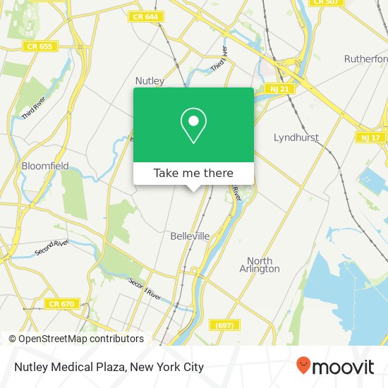 Nutley Medical Plaza map