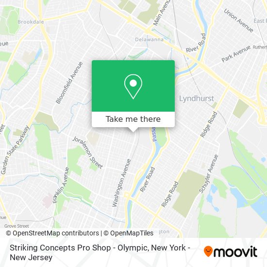 Striking Concepts Pro Shop - Olympic map