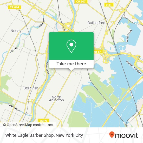 Mapa de White Eagle Barber Shop