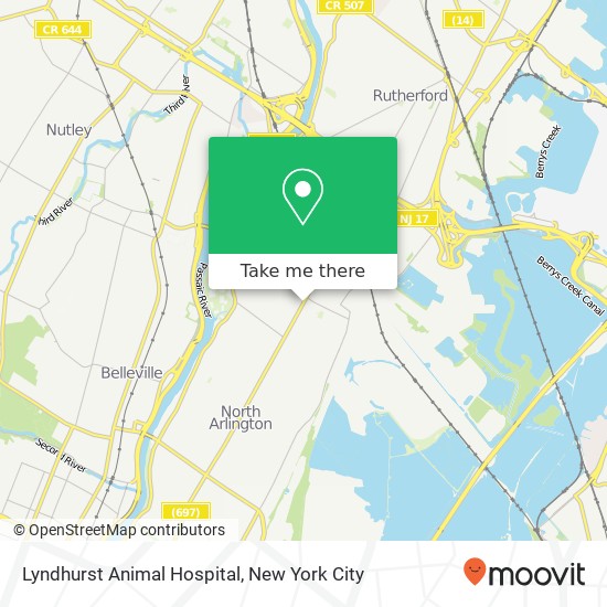 Mapa de Lyndhurst Animal Hospital