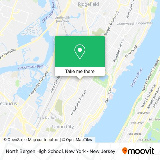 North Bergen High School map