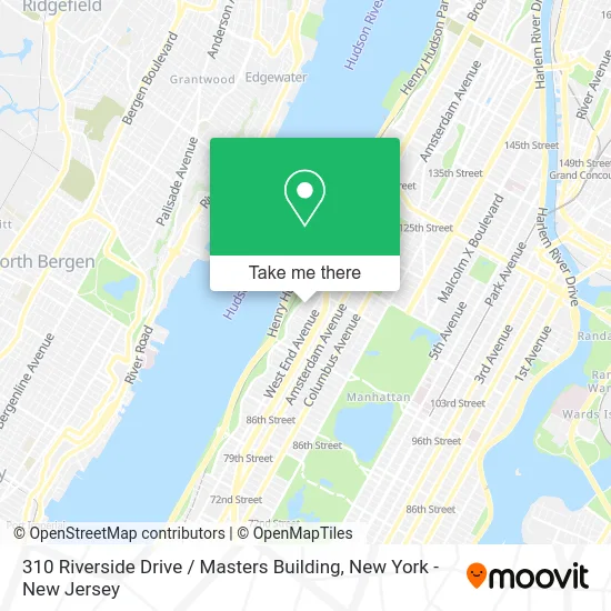 310 Riverside Drive / Masters Building map