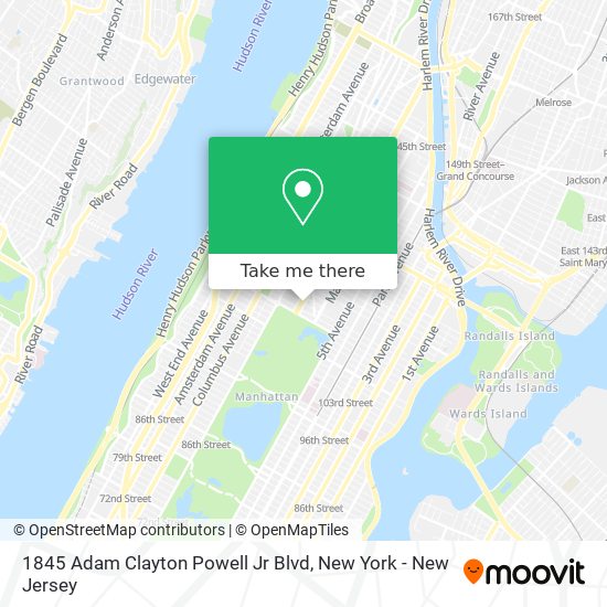 1845 Adam Clayton Powell Jr Blvd map