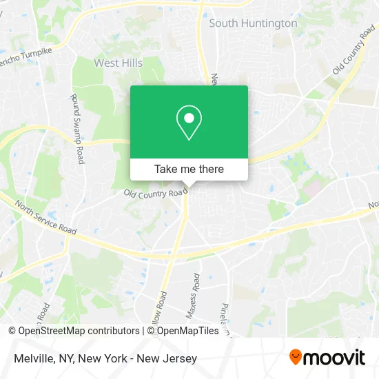 How to Get to Melville, NY by Bus or Train?