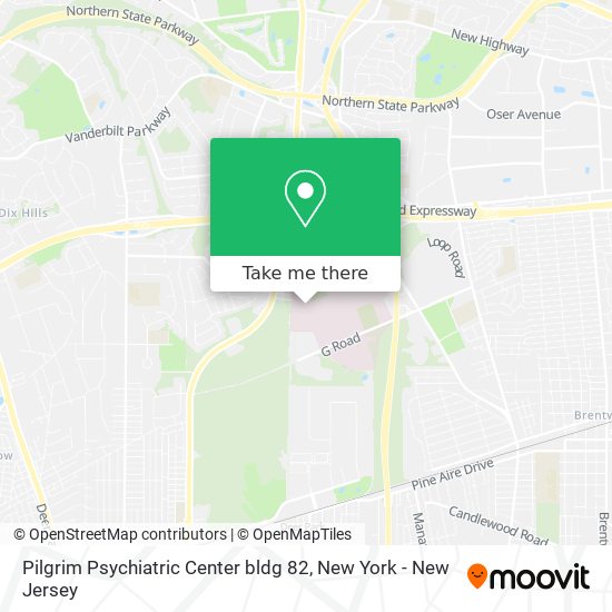 Mapa de Pilgrim Psychiatric Center bldg 82