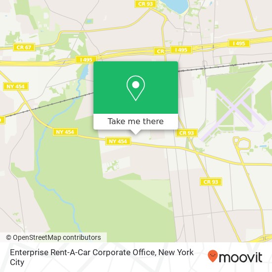 Enterprise Rent-A-Car Corporate Office map